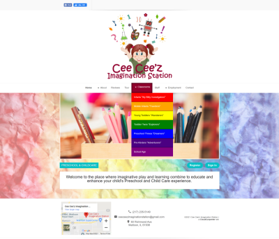 Cee Cee'z Imagination Station website screenshot